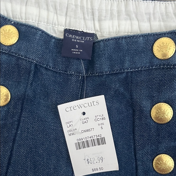 Crewcuts Navy Blue Kids girls wide life with Gold Buttons NEW w tags - Picture 3 of 5